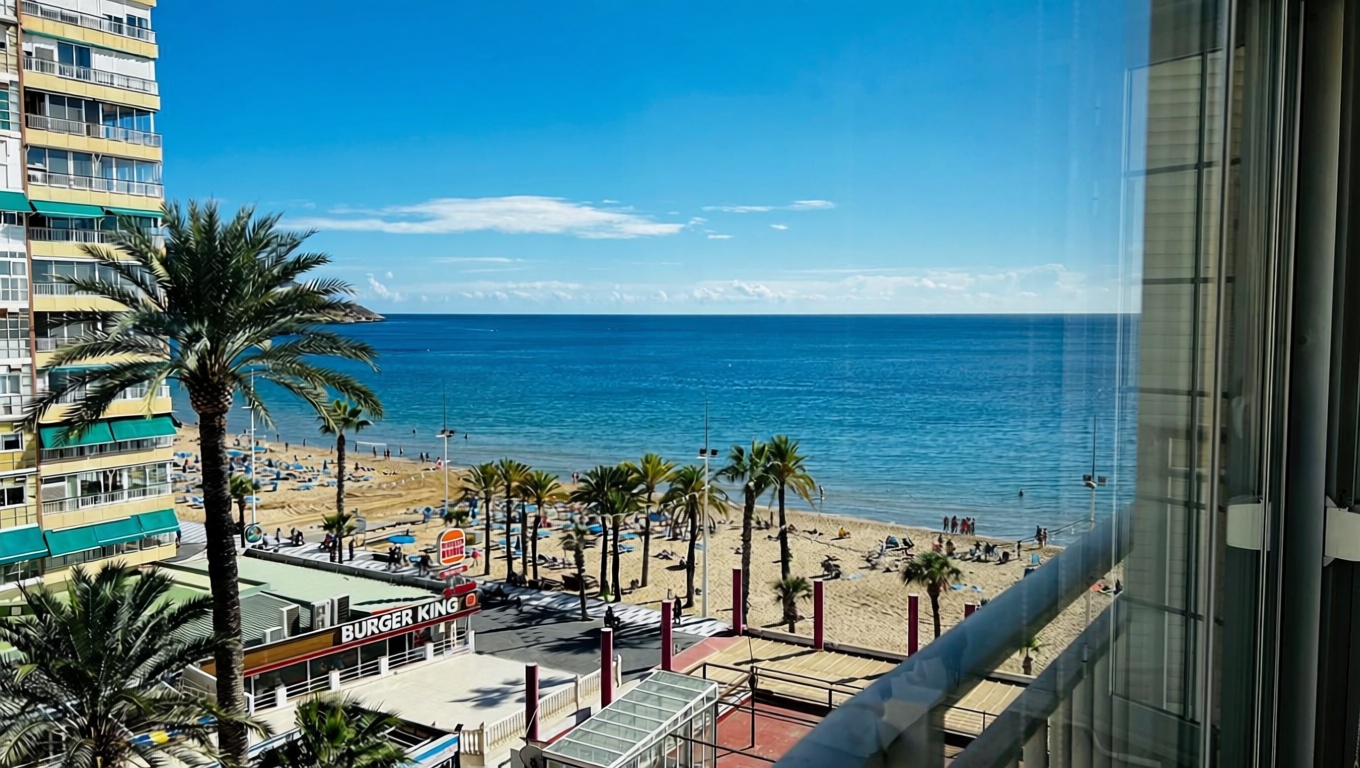 Piso en primera línea de playa en Benidorm