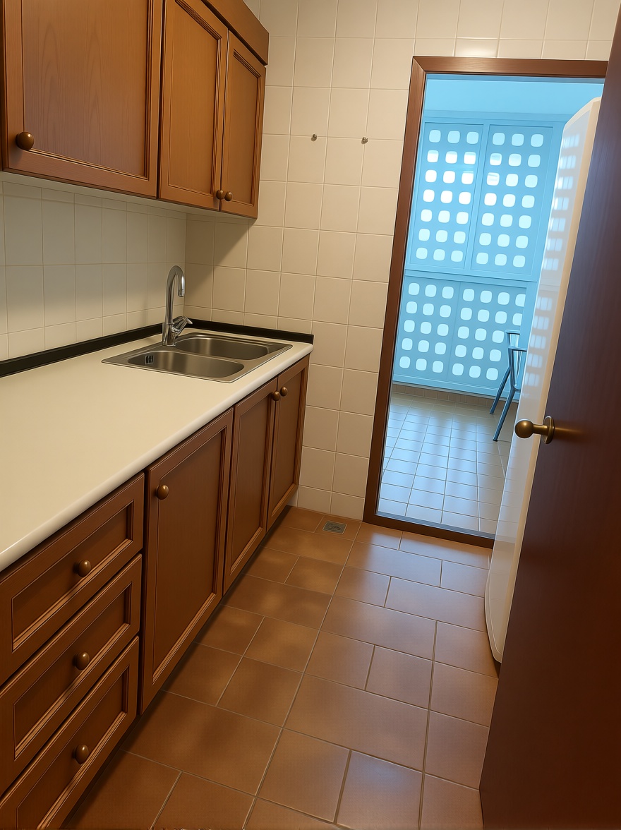 Piso en primera línea de playa en Benidorm — Cozinha