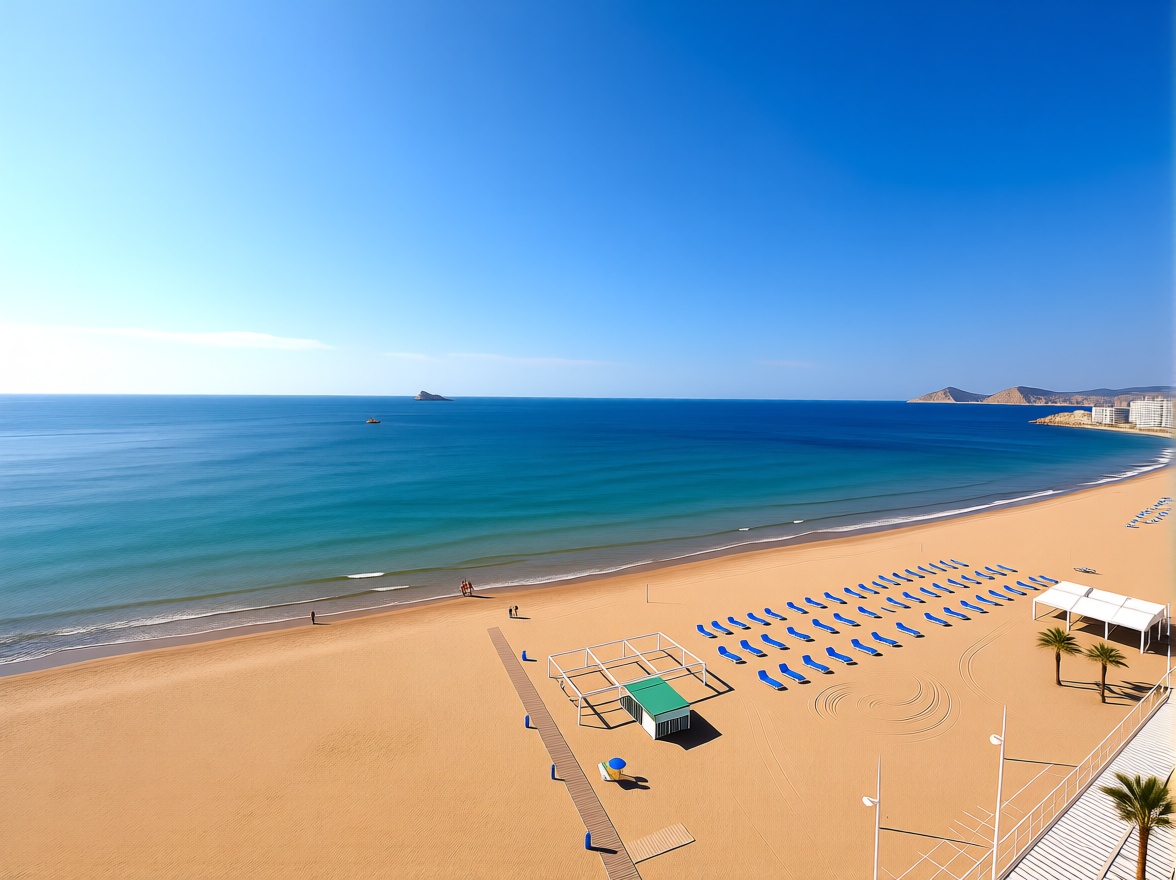 Piso en primera línea de playa en Benidorm — Vista mar
