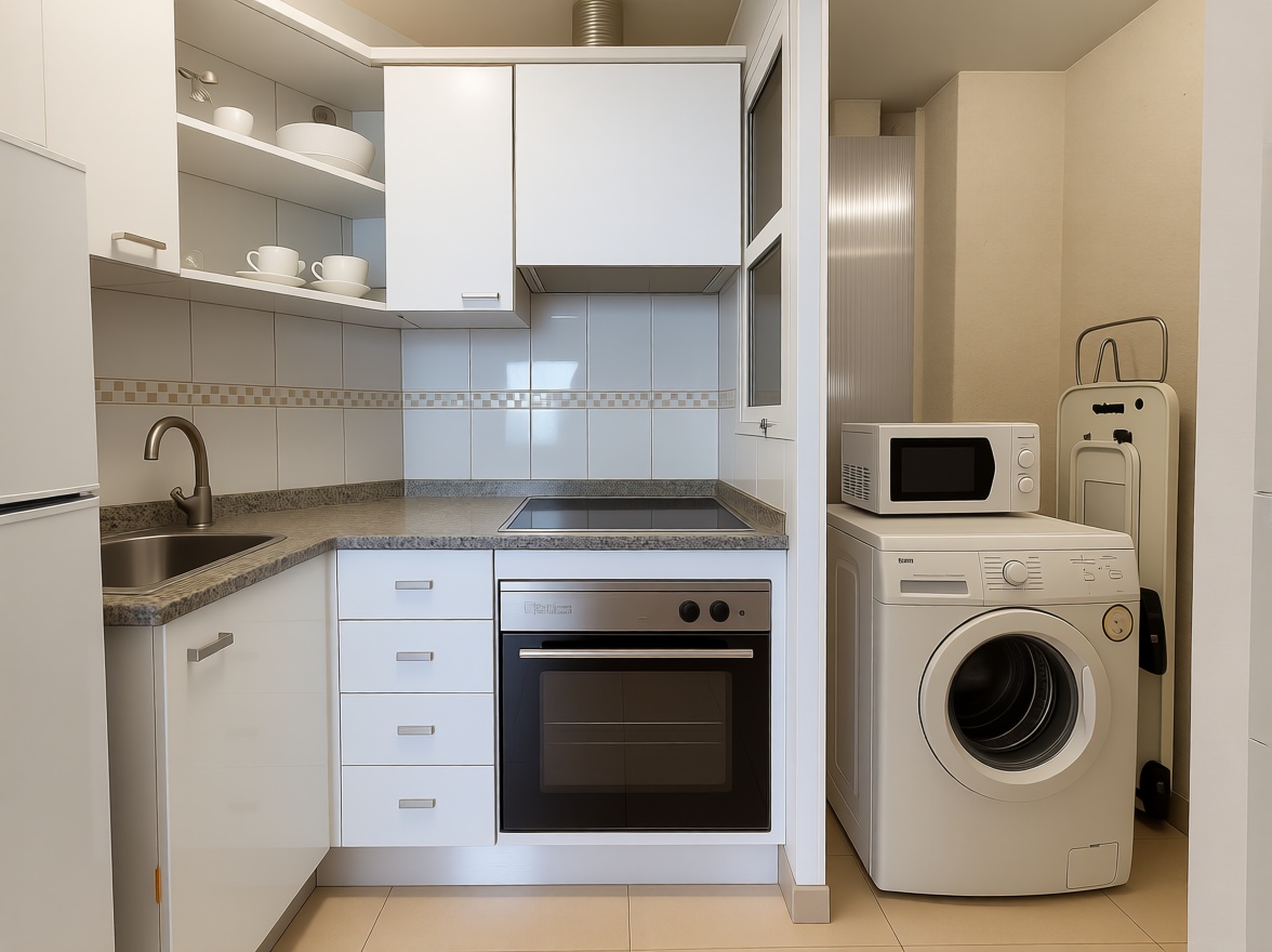 Piso en primera línea de playa en Benidorm — Cozinha