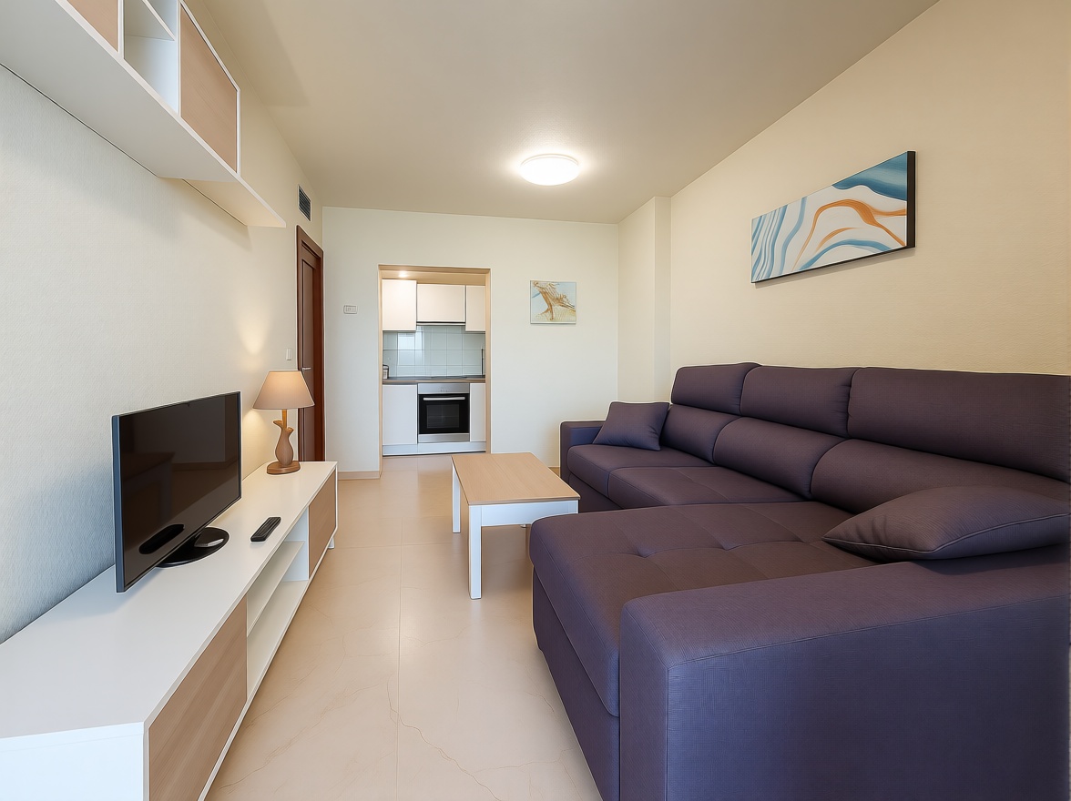 Piso en primera línea de playa en Benidorm — Sala