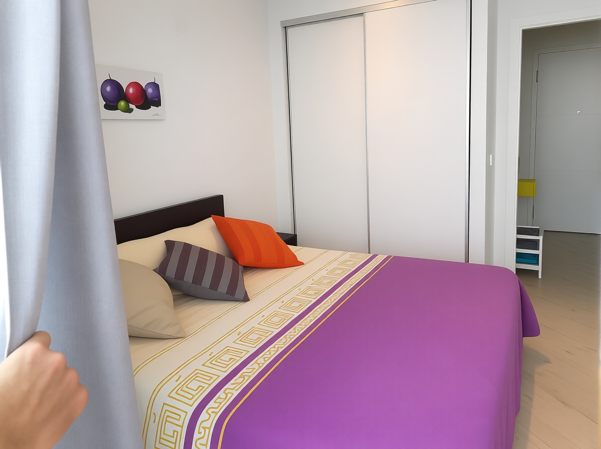 Piso en primera línea de playa en Benidorm — Bedroom