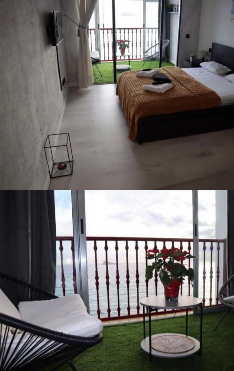 Studio in Primera Línea de Playa in Benidorm — Bedroom