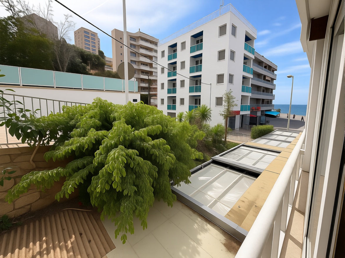 Estudio en primera línea de playa en Benidorm — Sea terrace