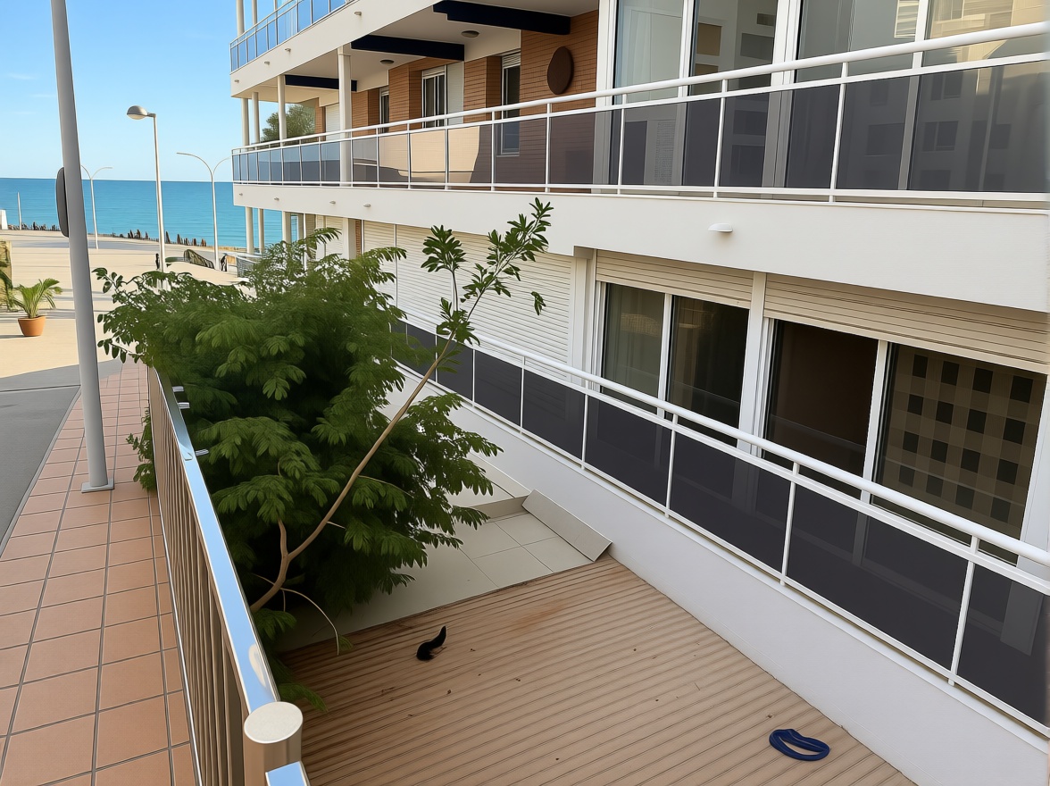 Estudio en primera línea de playa en Benidorm — Sea terrace