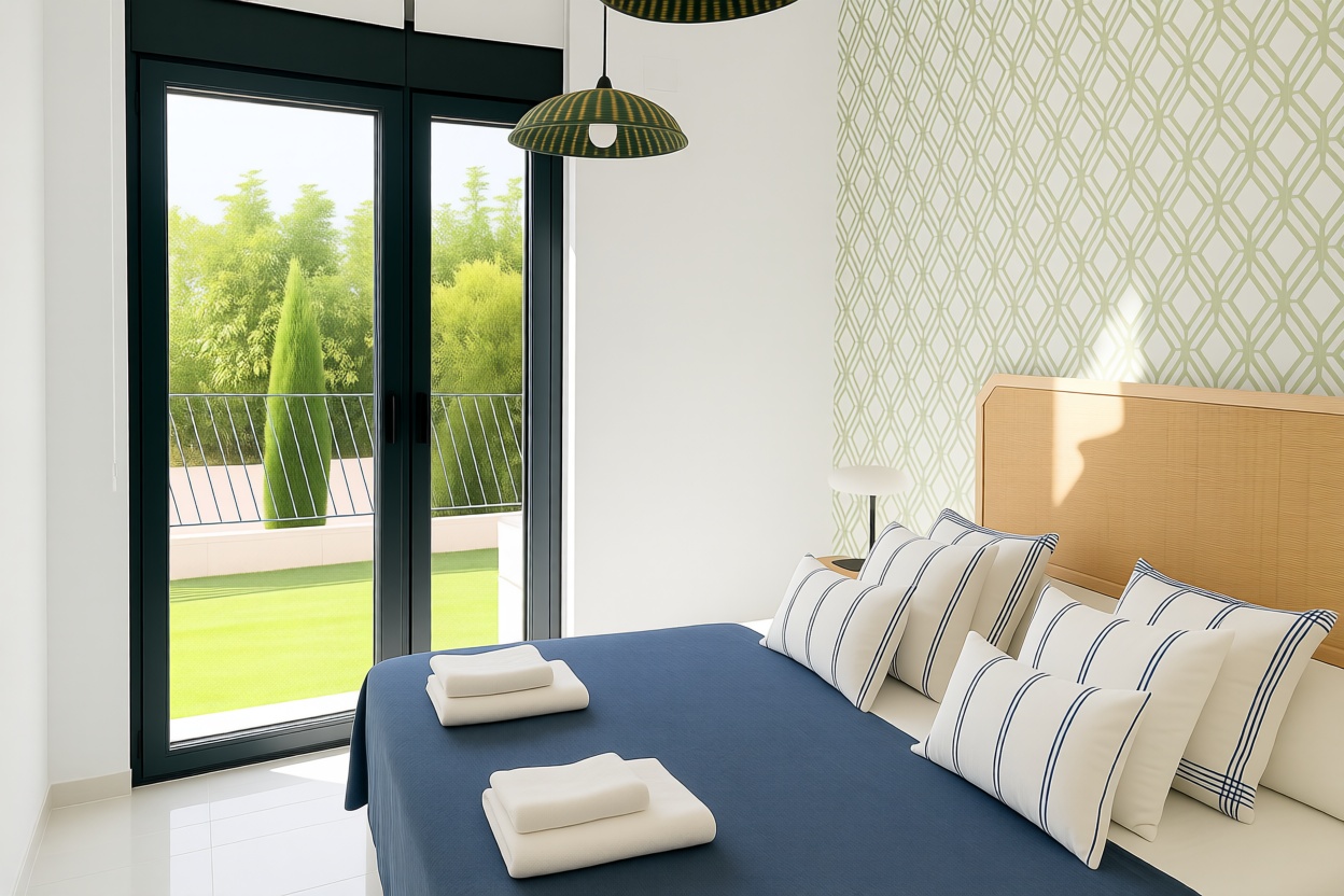 Flat in Villajoyosa on the First Line of the Beach — Bedroom