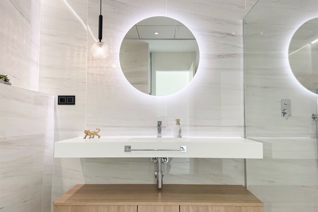 Flat in Villajoyosa on the First Line of the Beach — Bathroom