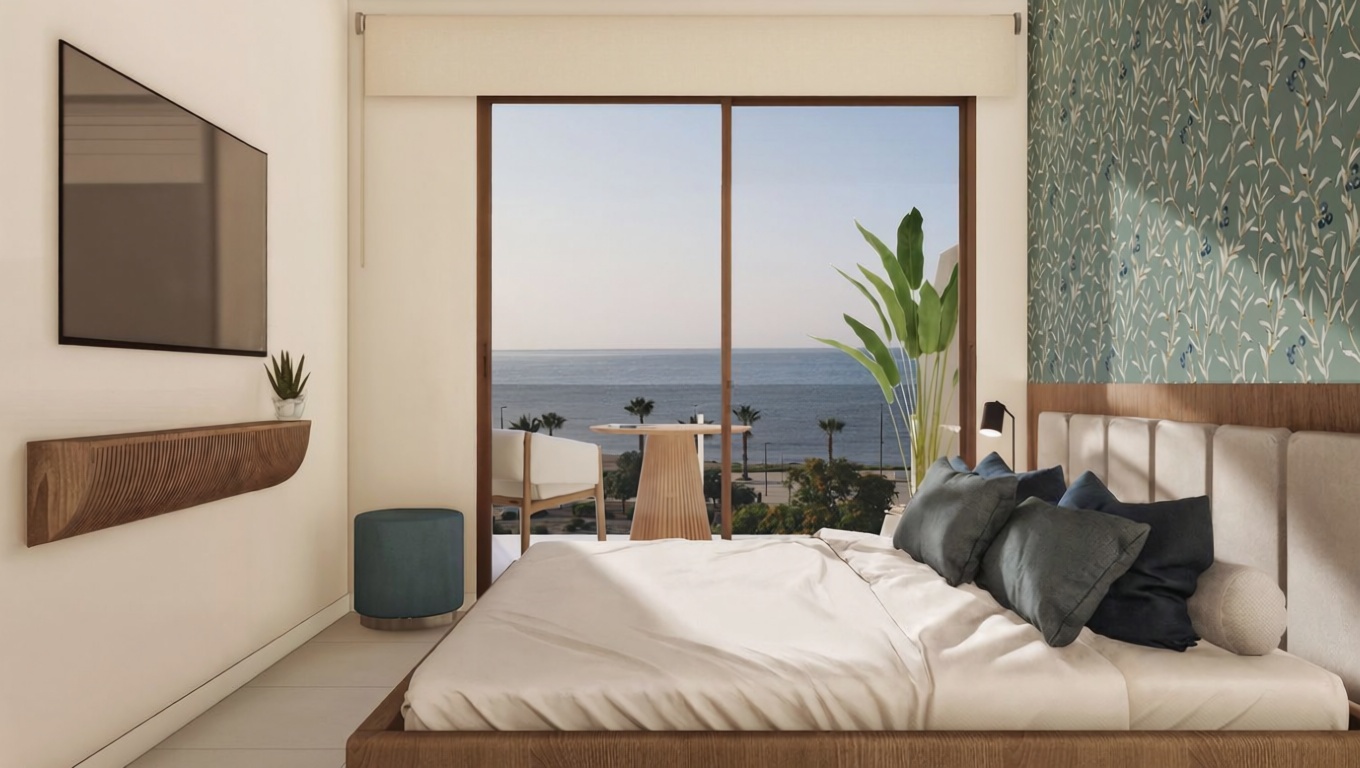 Appartement en première ligne de plage à Villajoyosa — Chambre