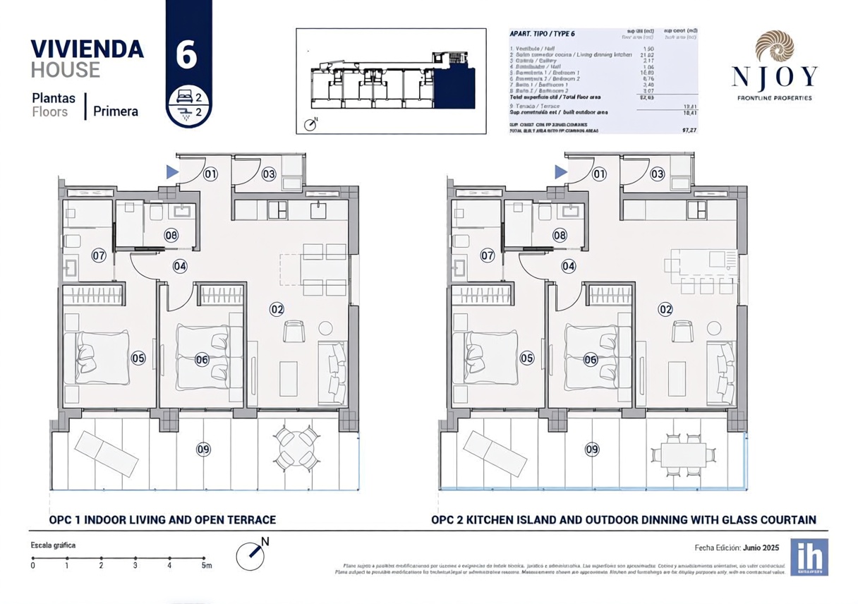 Appartement en première ligne de plage à Villajoyosa — Chambre
