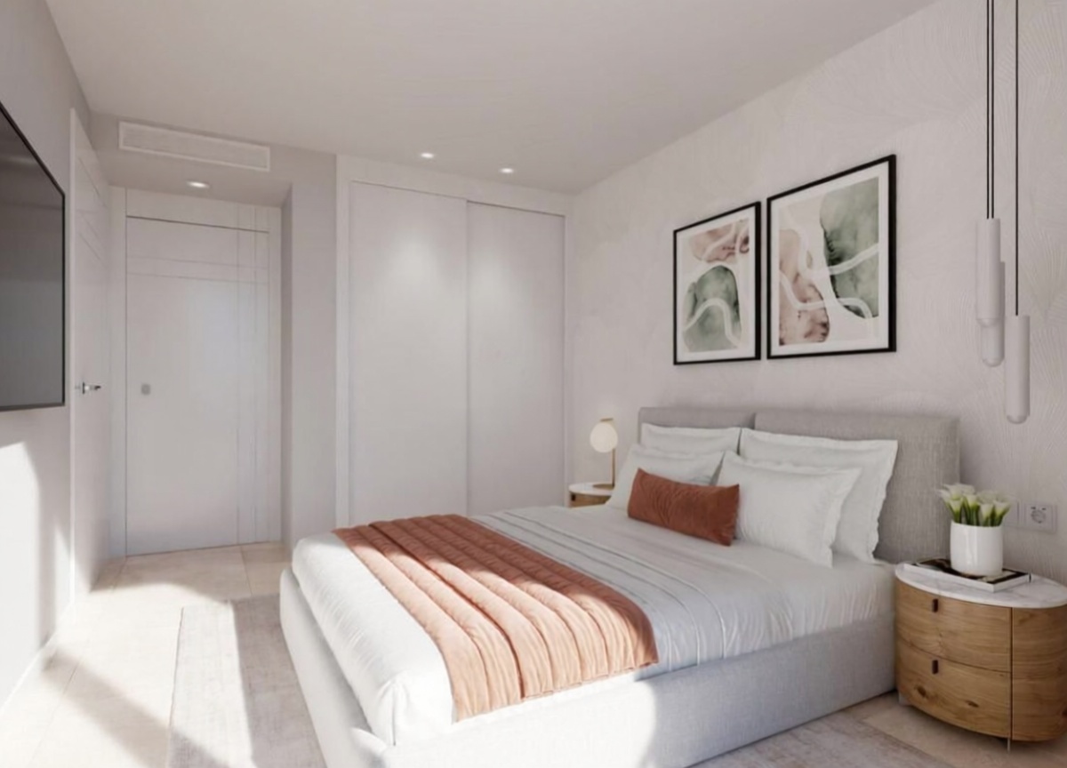 Piso en primera línea de playa en Villajoyosa — Dormitorio