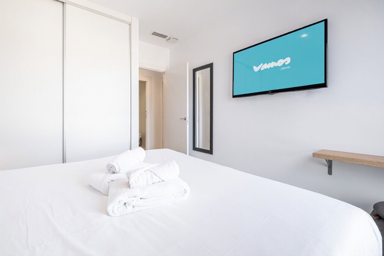 Ático en primera línea de mar en Villajoyosa — Bedroom