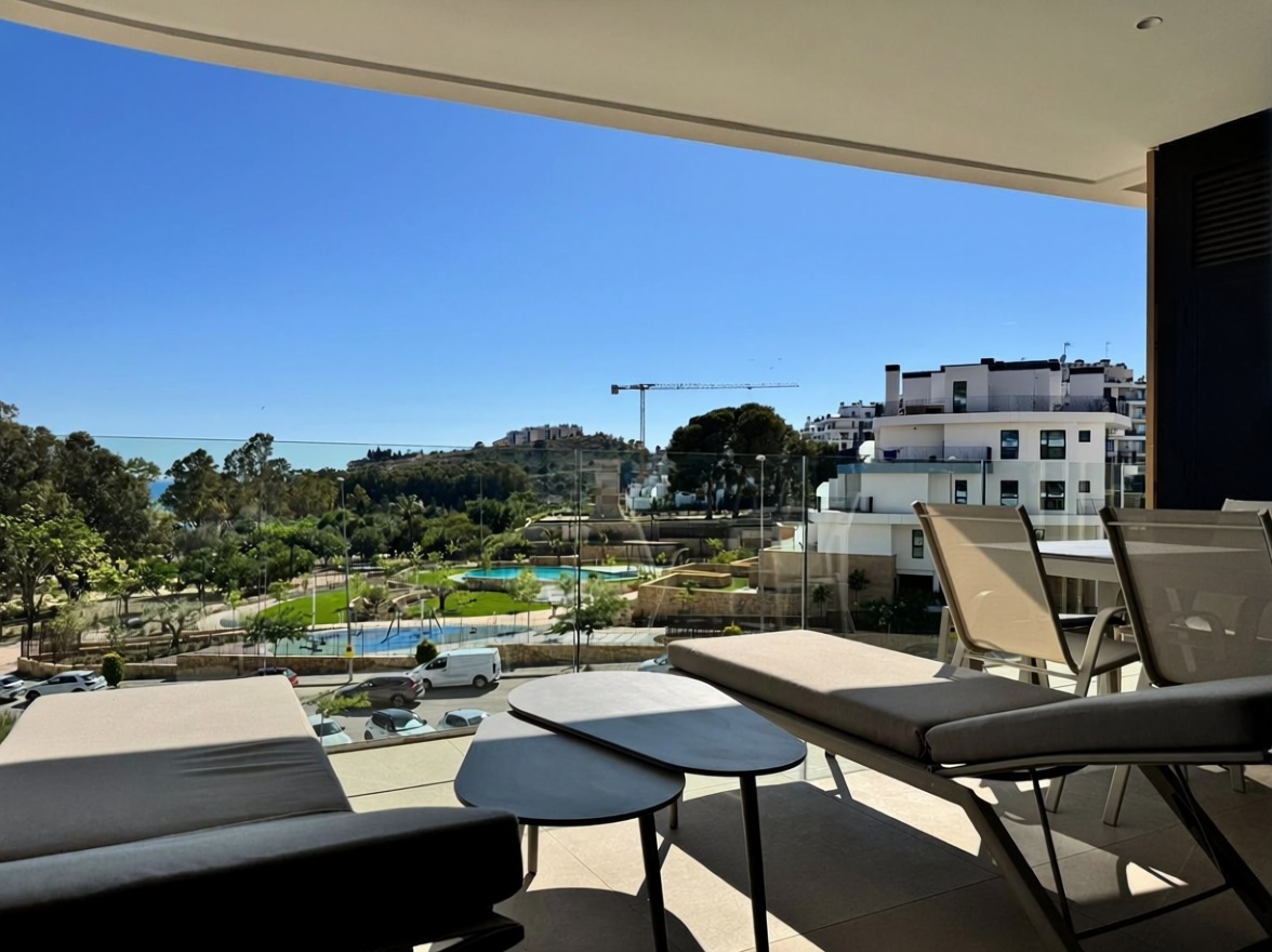 Flat in Villajoyosa on the First Line of the Beach — Sea terrace
