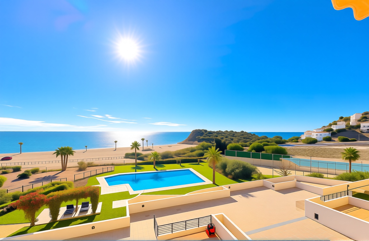 Appartement en première ligne de plage à Villajoyosa — Vue mer