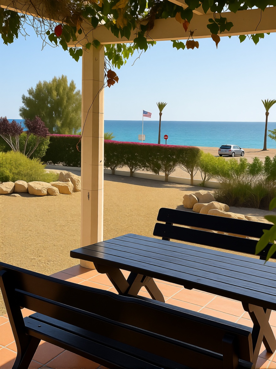 Appartement en première ligne de plage à Villajoyosa — Terrasse mer