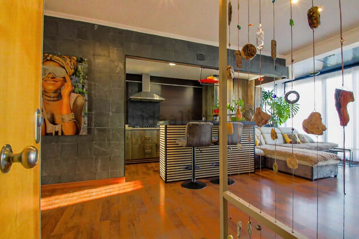 Dúplex en primera línea de playa en Villajoyosa — Living room