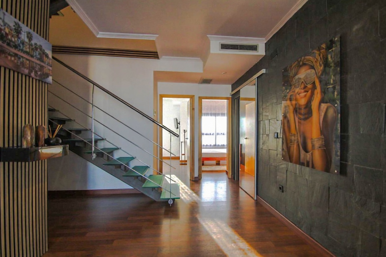 Dúplex en primera línea de playa en Villajoyosa — Bedroom