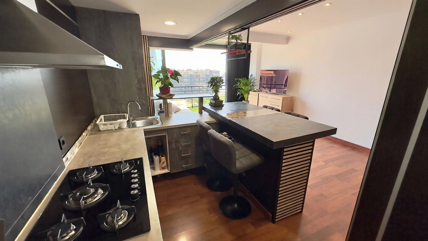 Ático en primera línea de mar en Villajoyosa — Kitchen
