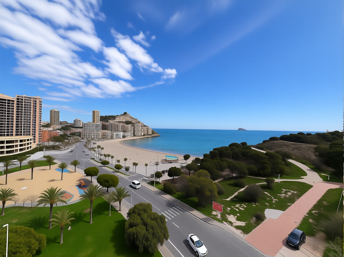 Piso en primera línea de playa en Miramar — Vista mar