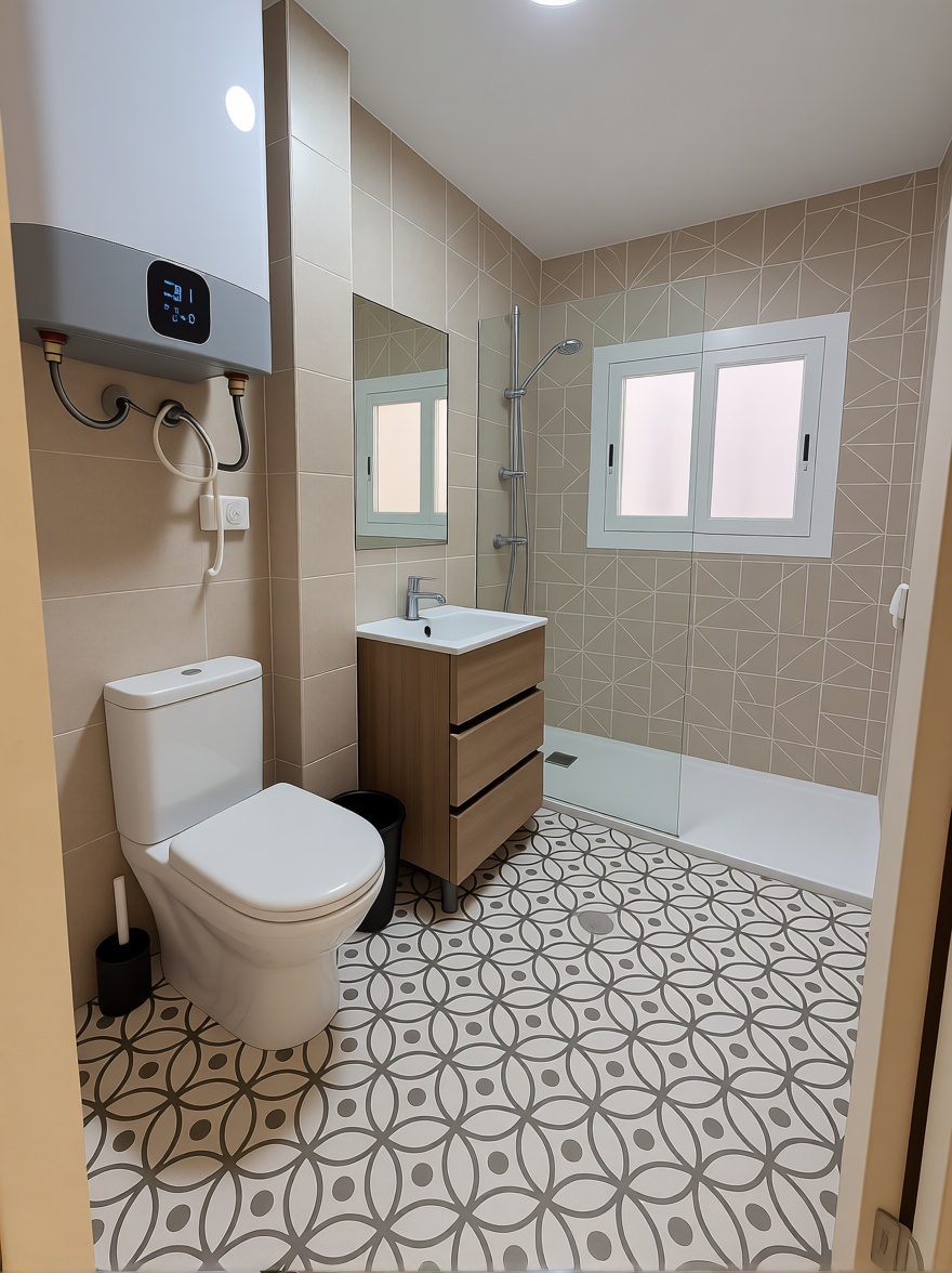 Flat in Villajoyosa on the First Line of the Beach — Bathroom