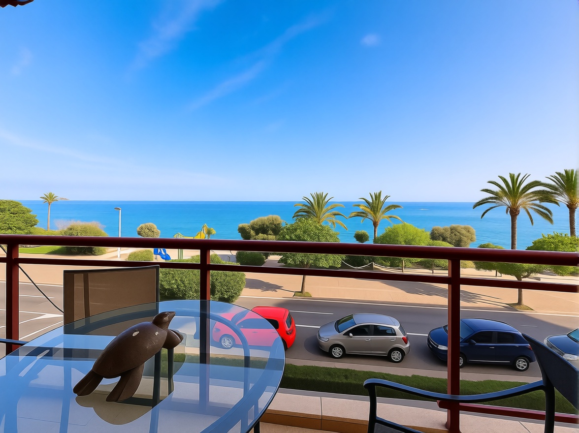 Flat on the Seafront in Villajoyosa — Sea view
