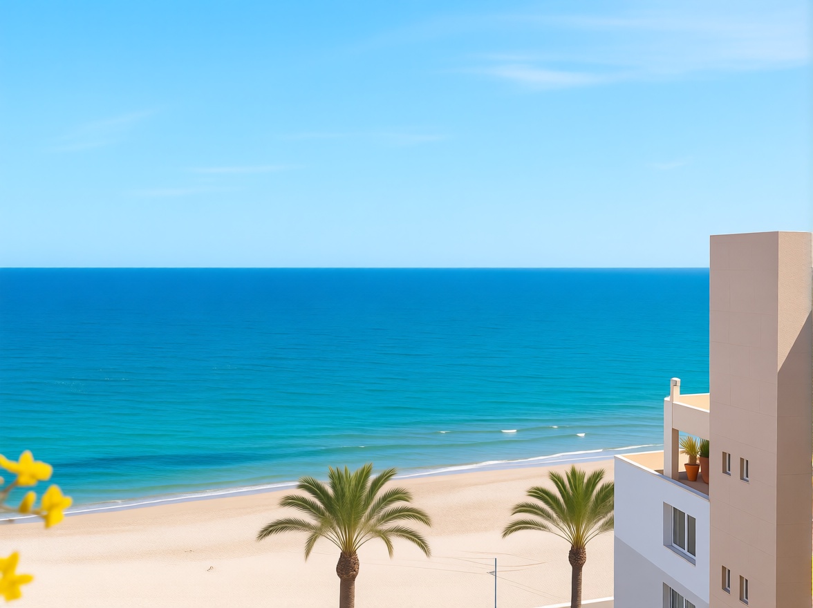 Ático en primera línea de mar en El Campello — Vista mar