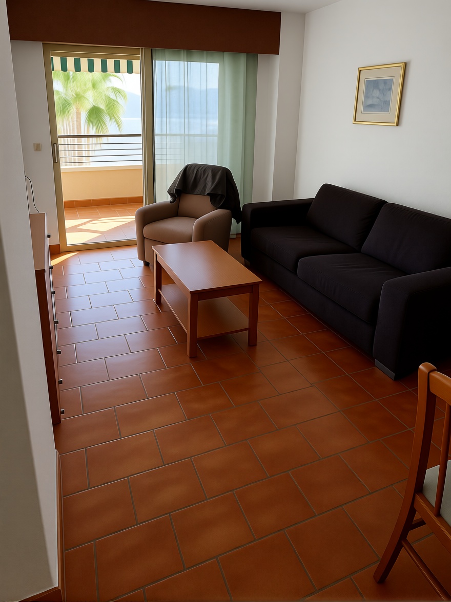 Apartamento em primeira linha de praia em El Campello — Sala