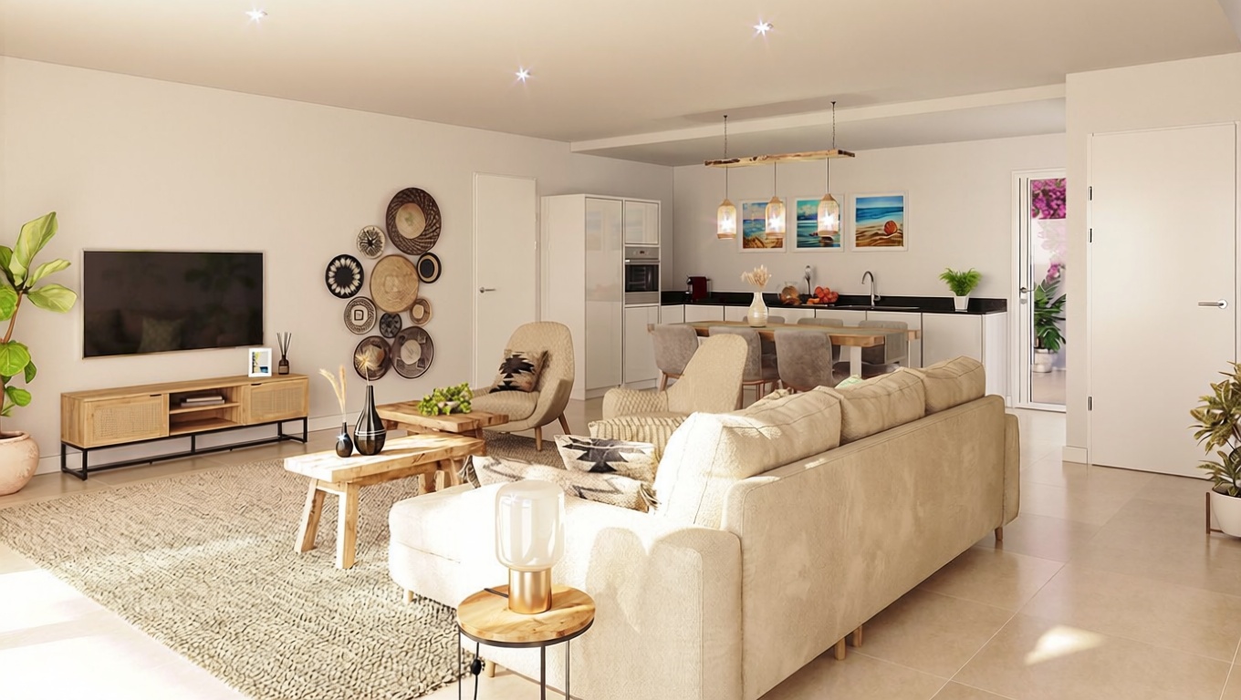 Chalet con acceso directo a playa en El Campello — Salón