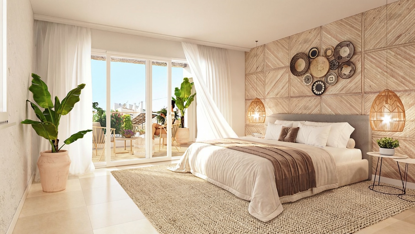 Chalet con acceso directo a playa en El Campello — Dormitorio
