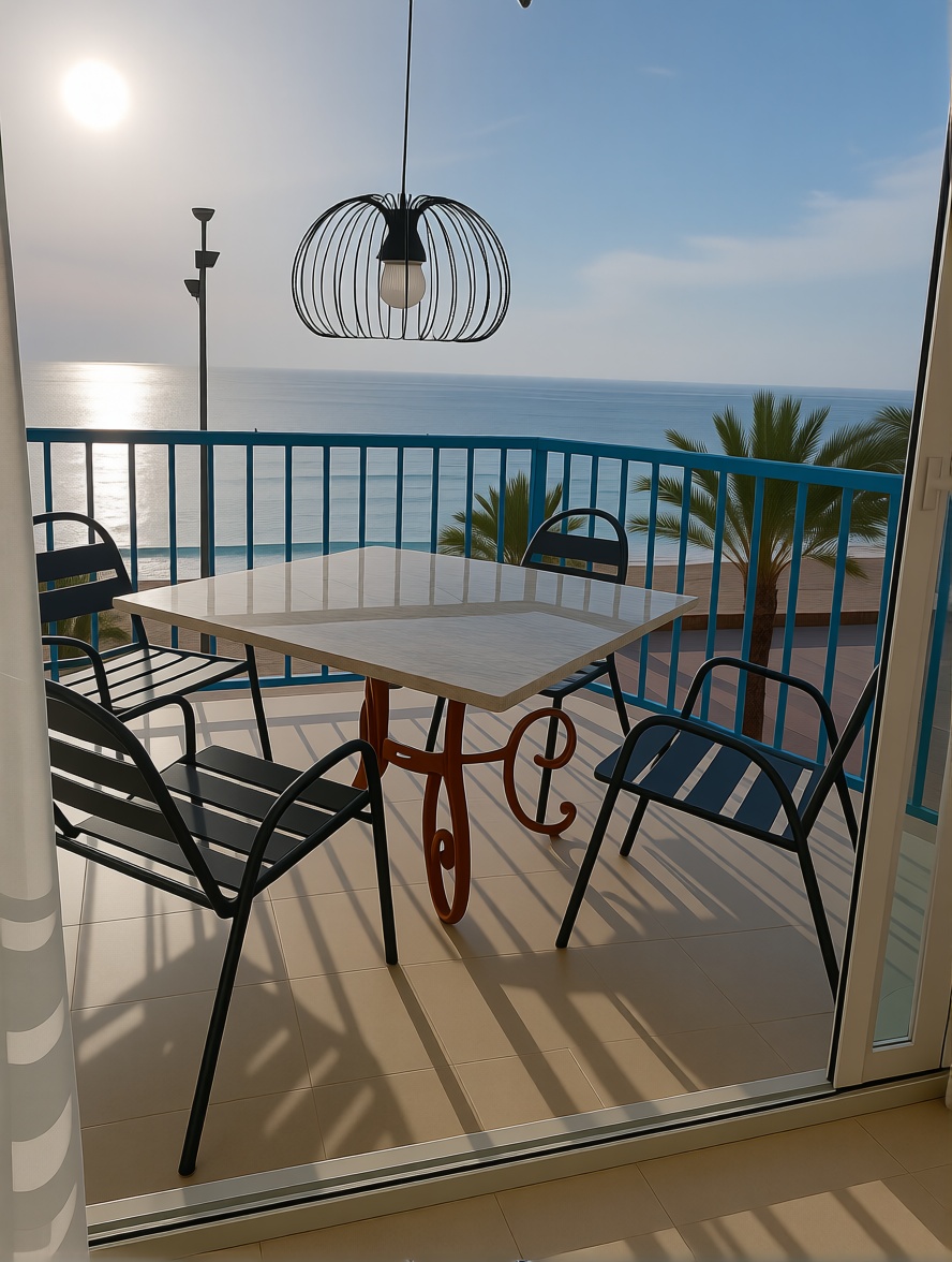 Piso en primera línea de playa en El Campello — Terraza mar