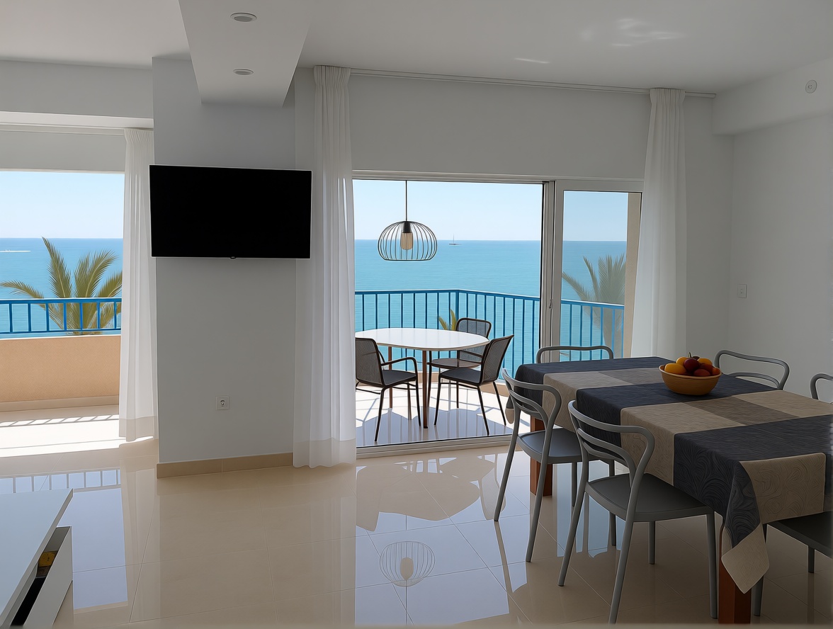 Piso en primera línea de playa en El Campello — Salón
