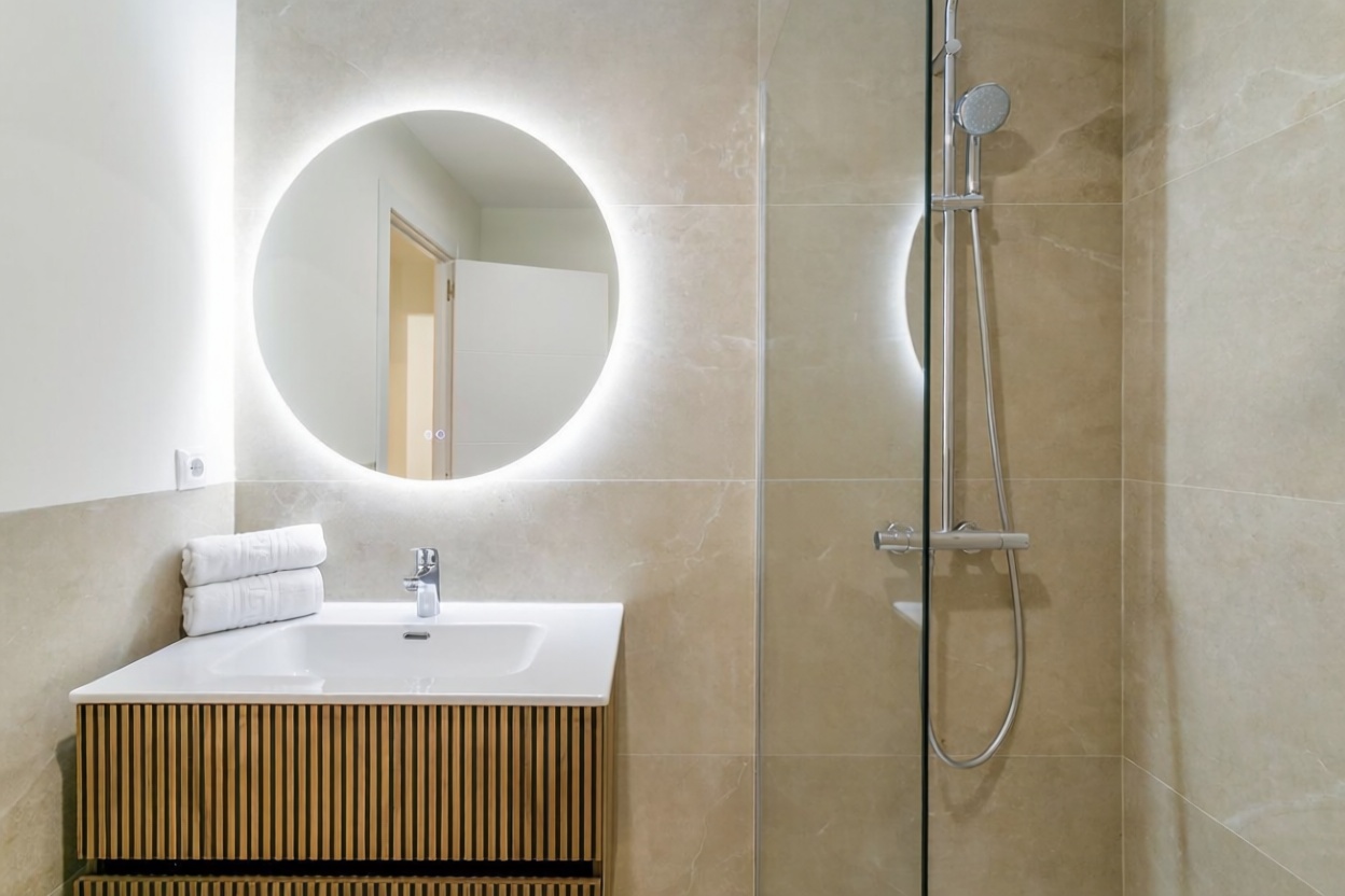 Ático en primera línea de mar en El Campello — Baño