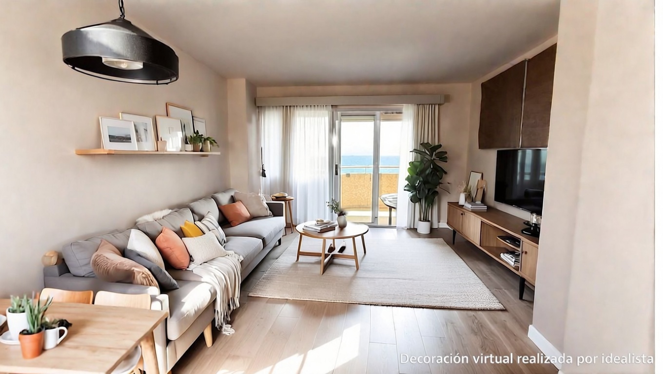 Wohnung in erste Strandlinie in El Campello — Wohnzimmer