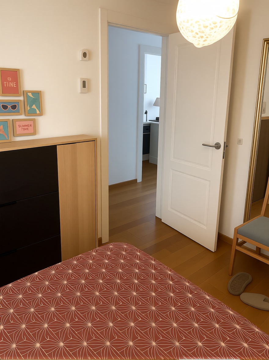 Piso en primera línea de playa en El Campello — Dormitorio