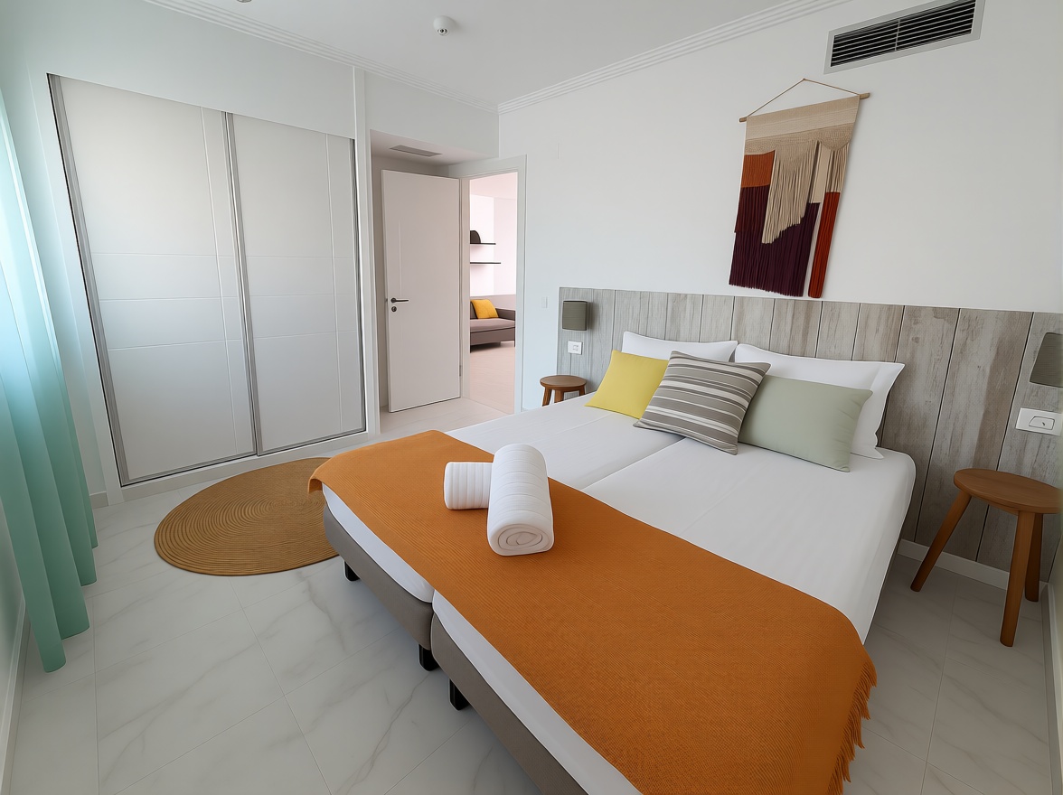 Piso en primera línea de playa en El Campello — Dormitorio