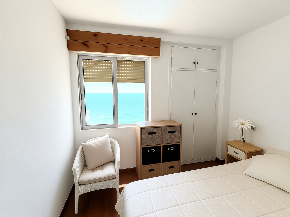 Ático en primera línea de mar en El Campello — Dormitorio