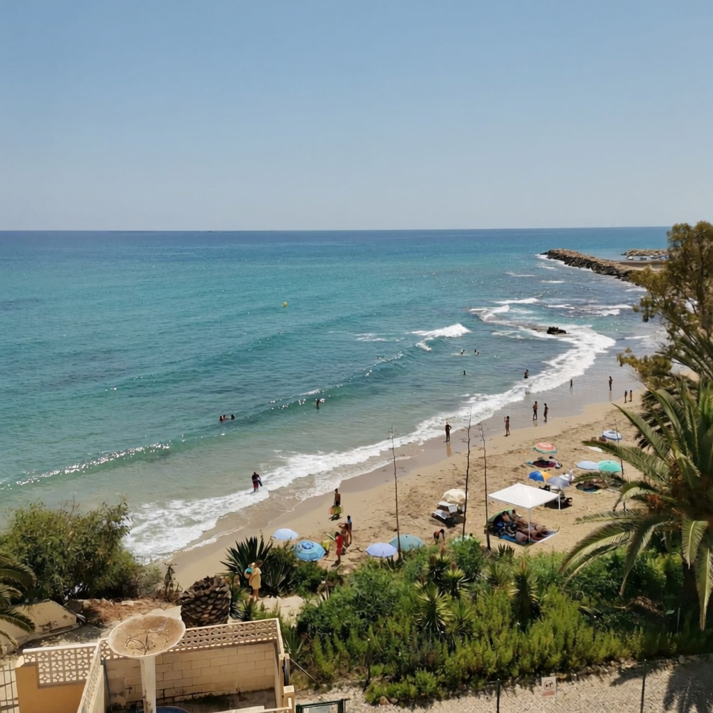 Appartement en première ligne de plage à El Campello — Vue mer