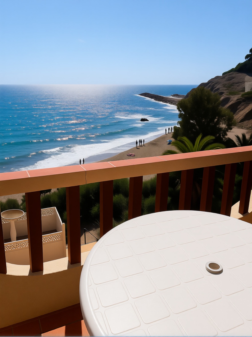 Piso en primera línea de playa en El Campello — Terraza mar