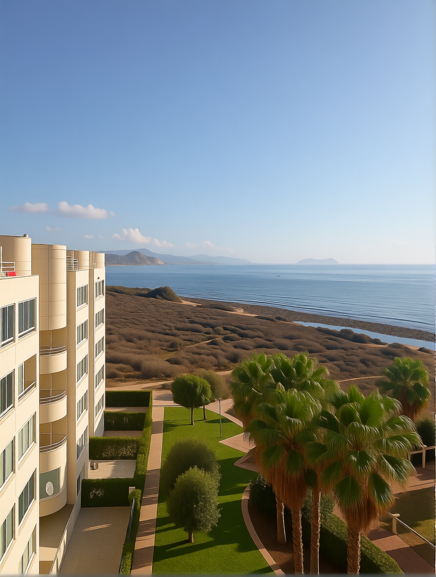 Piso en primera línea de playa en El Campello — Vista mar