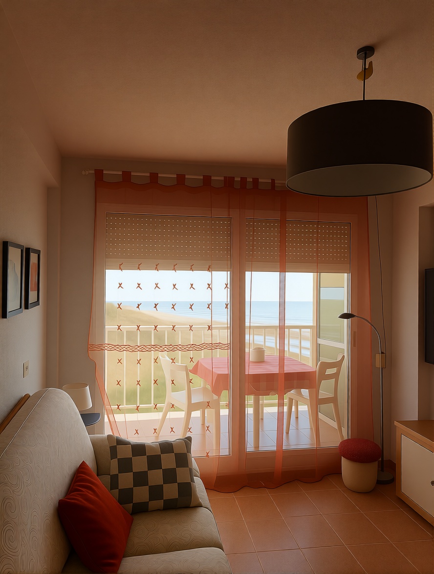 Piso en primera línea de playa en El Campello — Salón