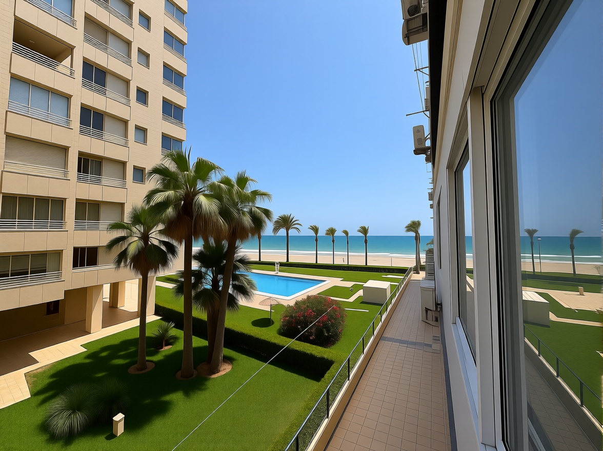 Beachfront studio in El Campello — Sea view