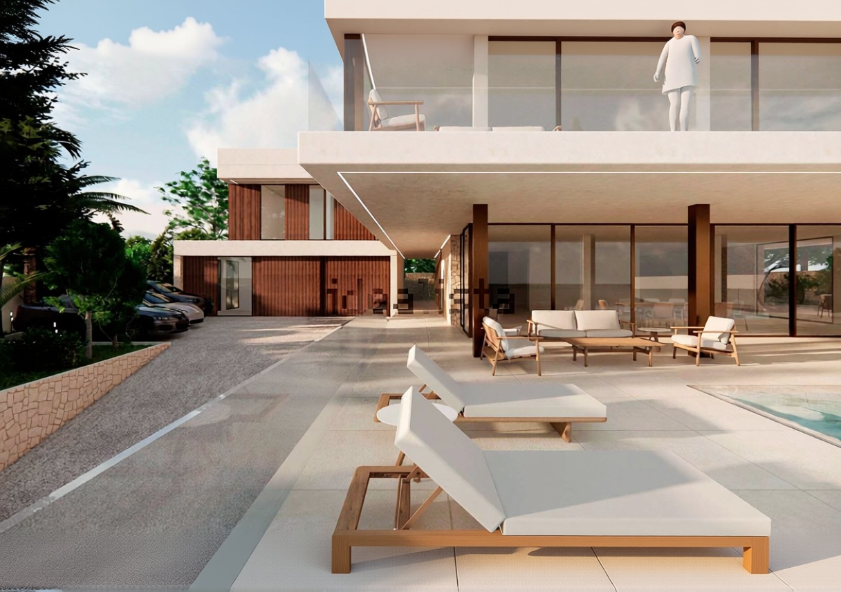 Chalet avec accès direct à la plage à Alicante — Terrasse mer