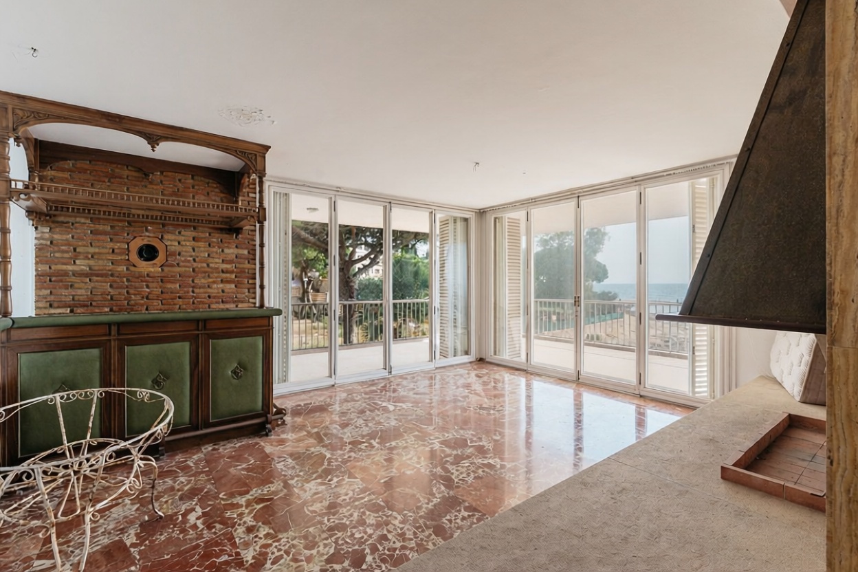 Chalet avec accès direct à la plage à Alicante — Séjour