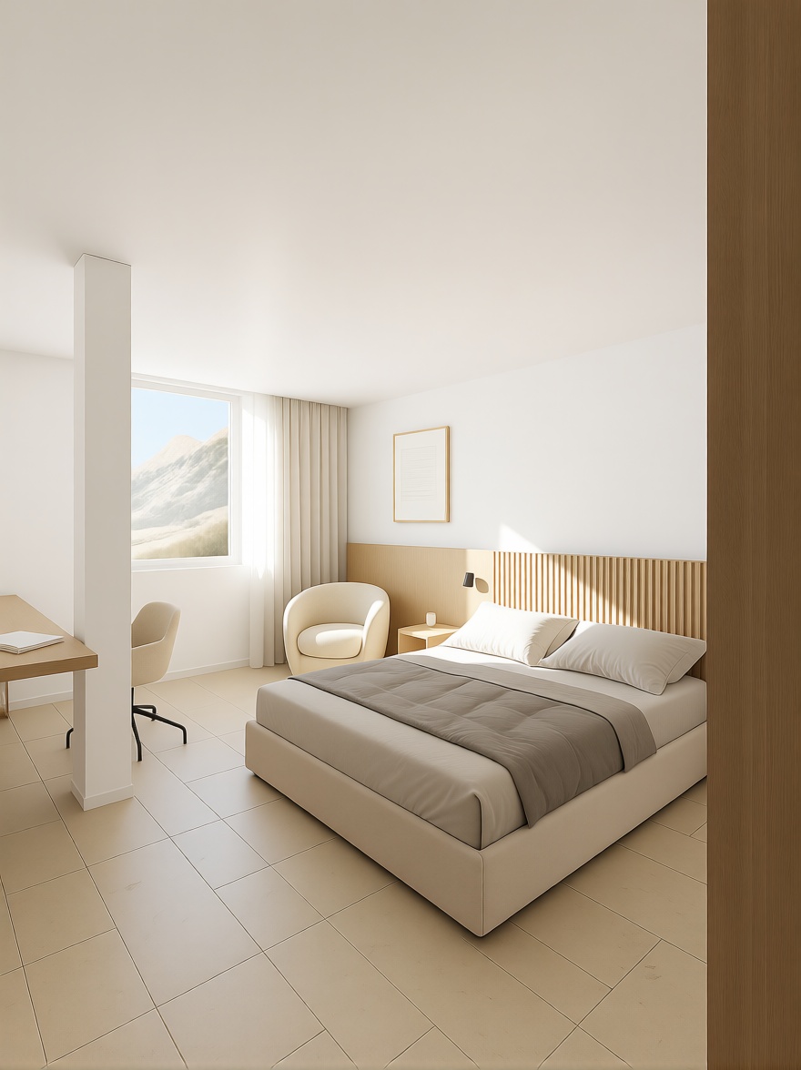 Appartement en attique en première ligne de mer à Alicante — Chambre