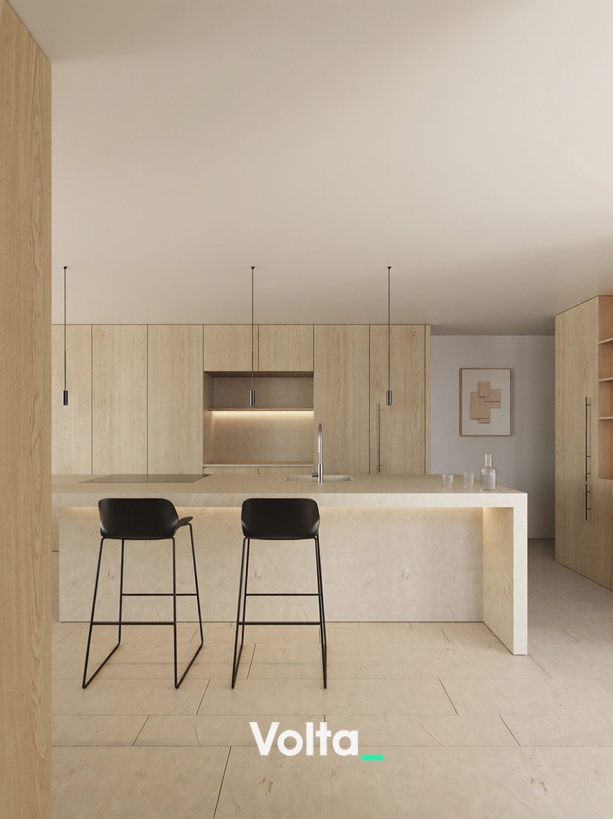 Appartement en attique en première ligne de mer à Alicante — Cuisine