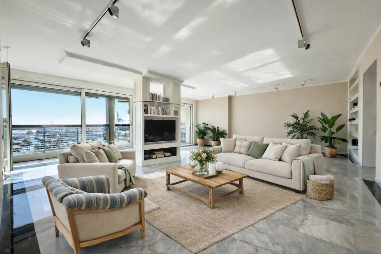 Beachfront flat in Alicante — Living room