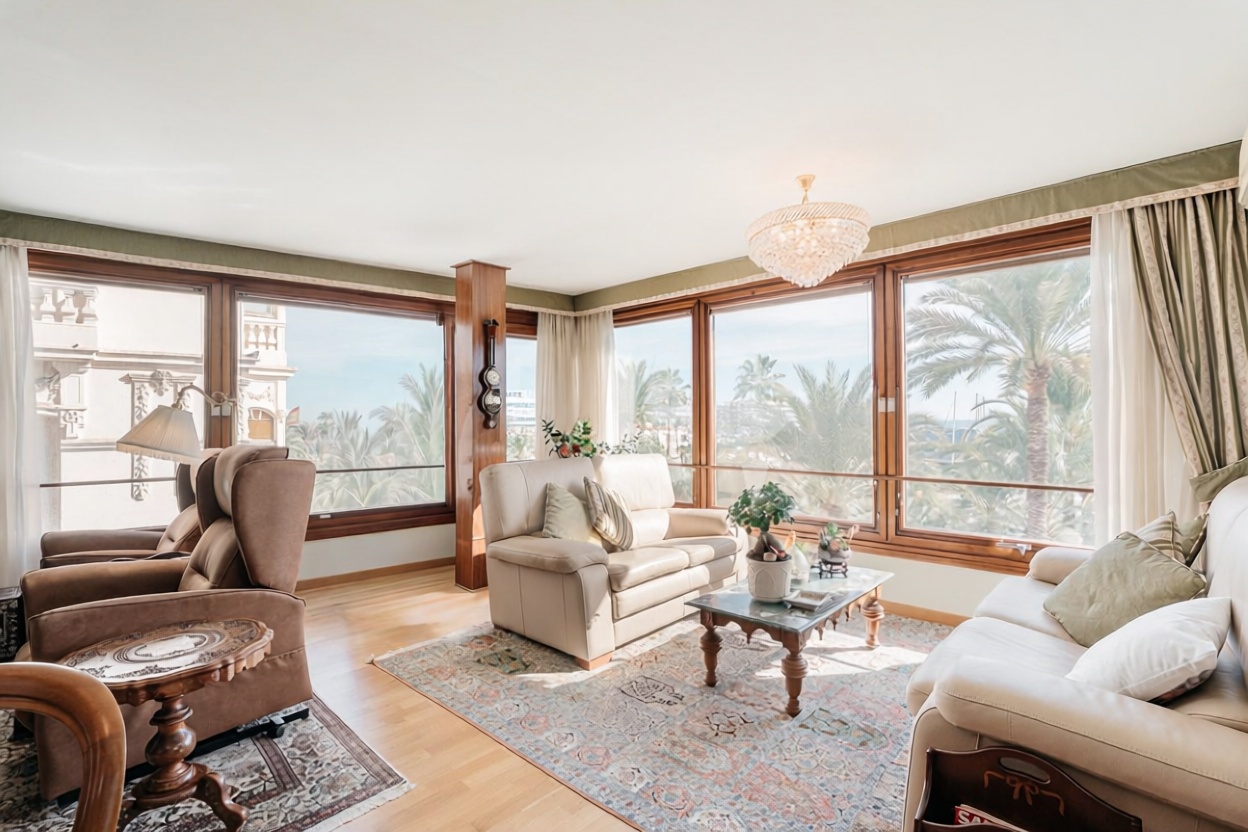 Beachfront flat in Alicante — Living room
