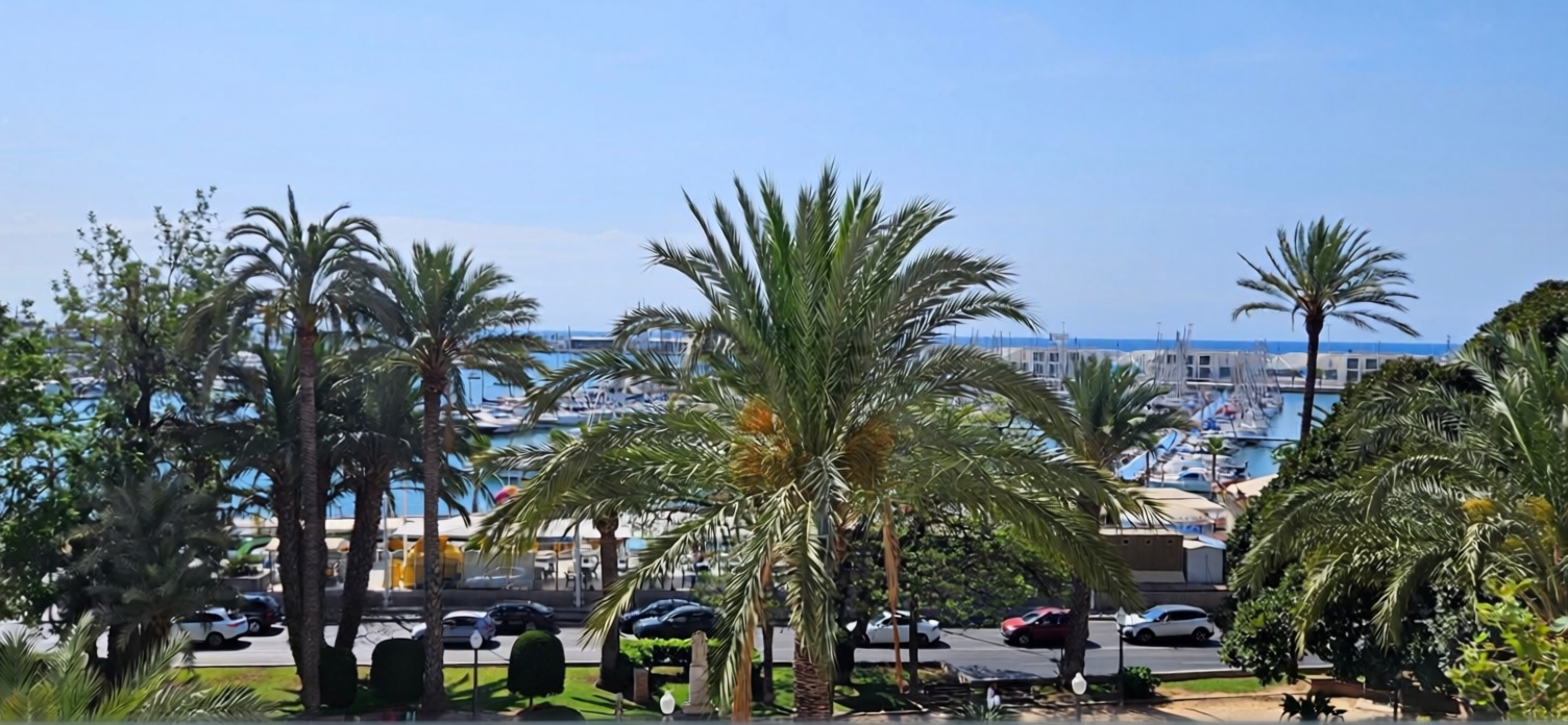 Beachfront flat in Alicante — Sea view