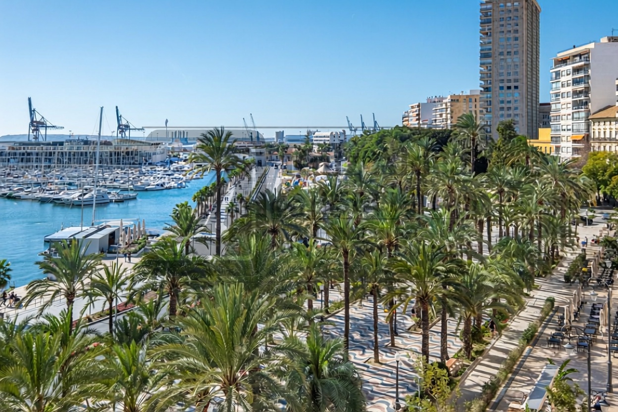 Beachfront flat in Alicante — Sea view