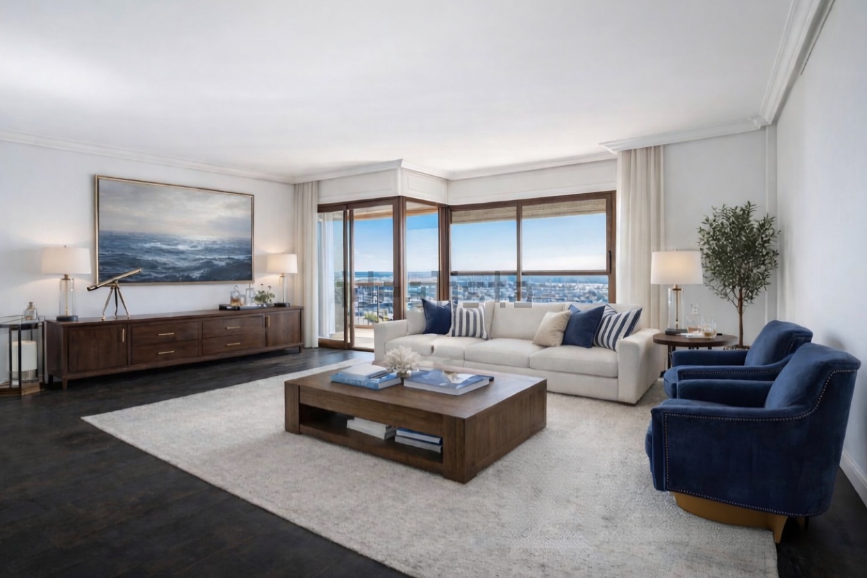 Beachfront flat in Alicante — Living room