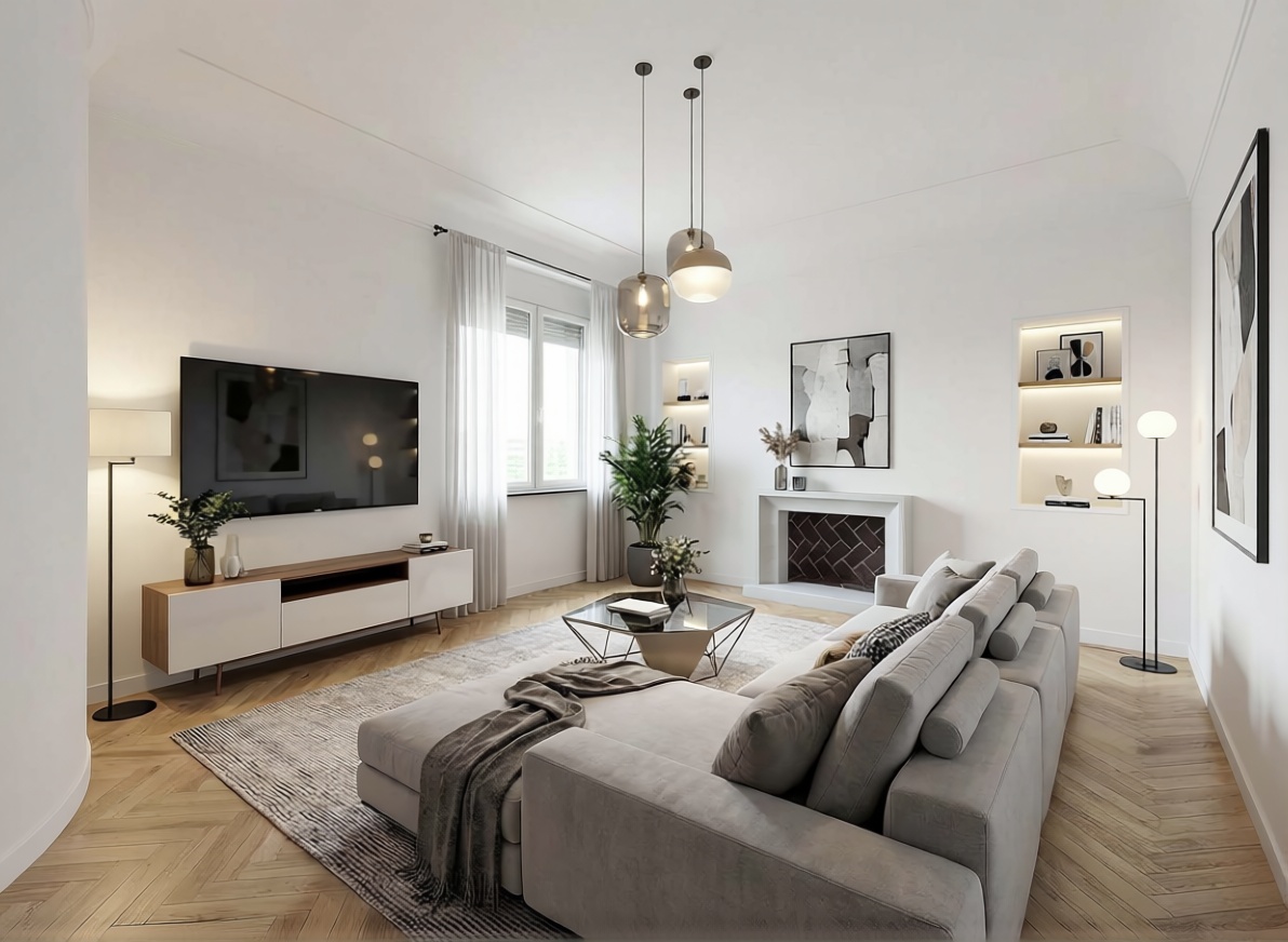 Wohnung in erste Strandlinie in Alicante — Wohnzimmer